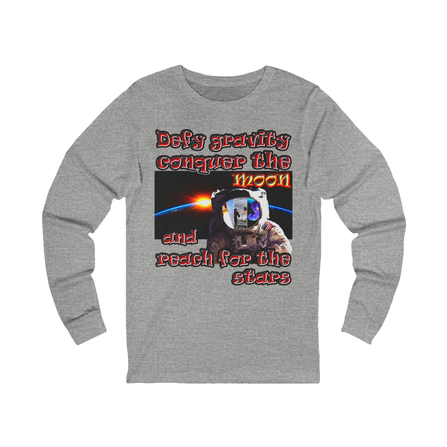 defy conquer reach - Unisex Jersey Long Sleeve Tee
