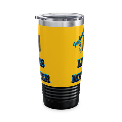 irrelevant - Ringneck Tumbler, 20oz (yellow)