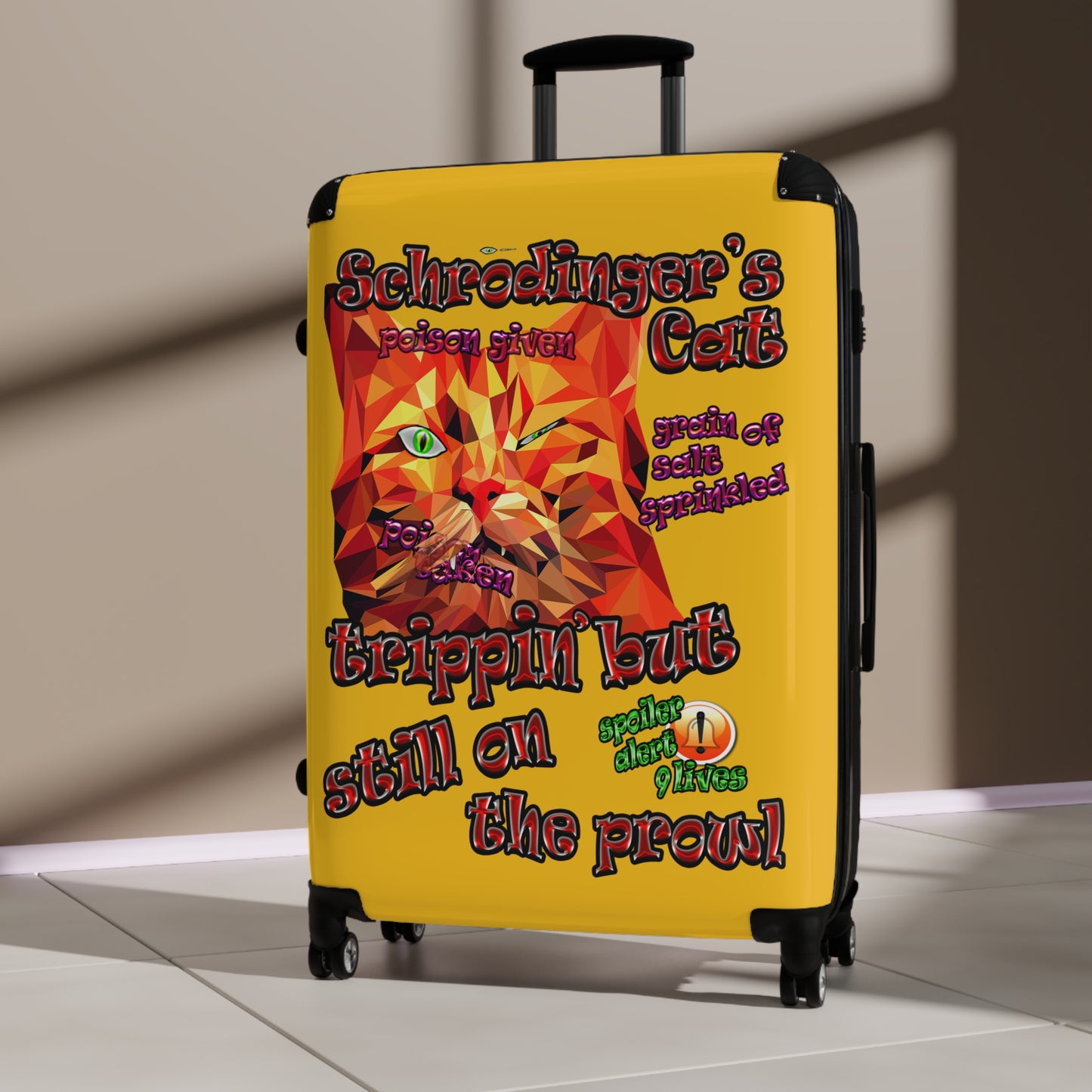 schrodinger's cat - Suitcase (yellow)