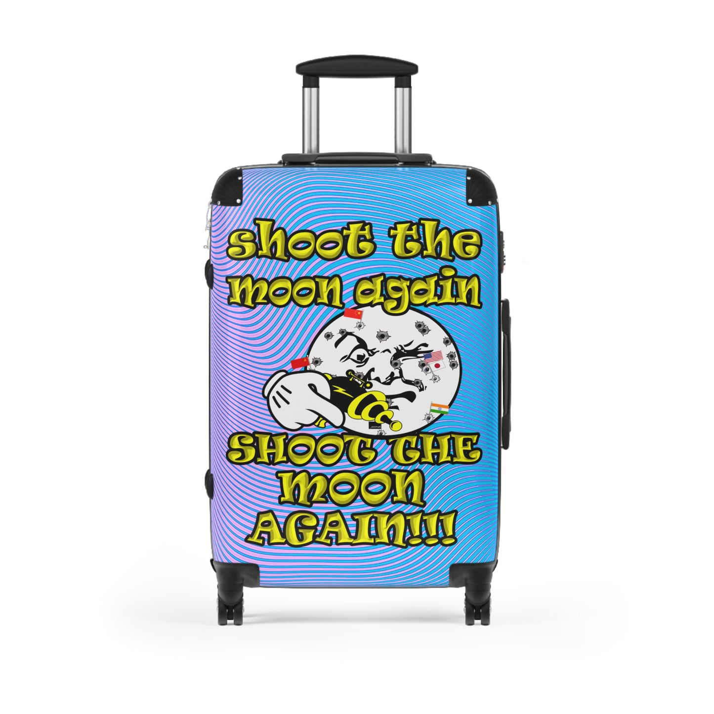 shoot the moon again - Suitcase (light blue-purple wave)
