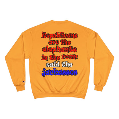 donkeys and elephants - Champion Sweatshirt