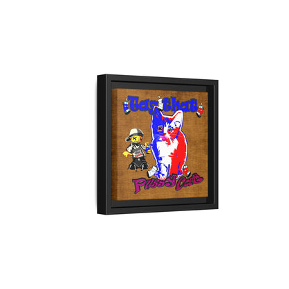 tag that - framed canvas art (brown papyrus)