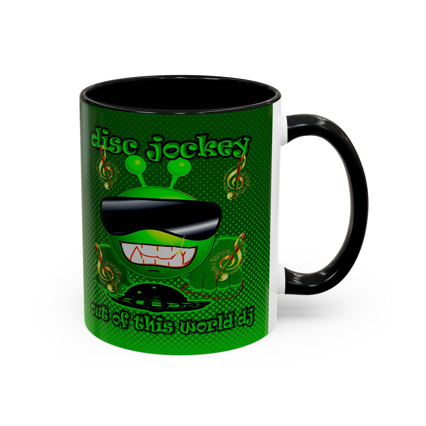 disc jockey - Accent Mug (logo green)