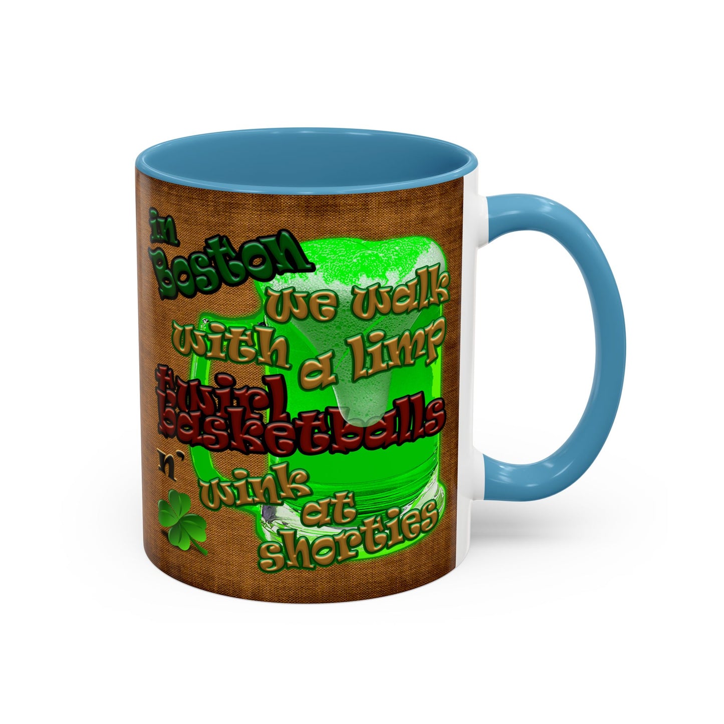 celtics logo - Accent Mug (brown papyrus)