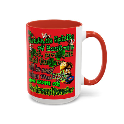christmas spirits of boston - Accent Mug (red)