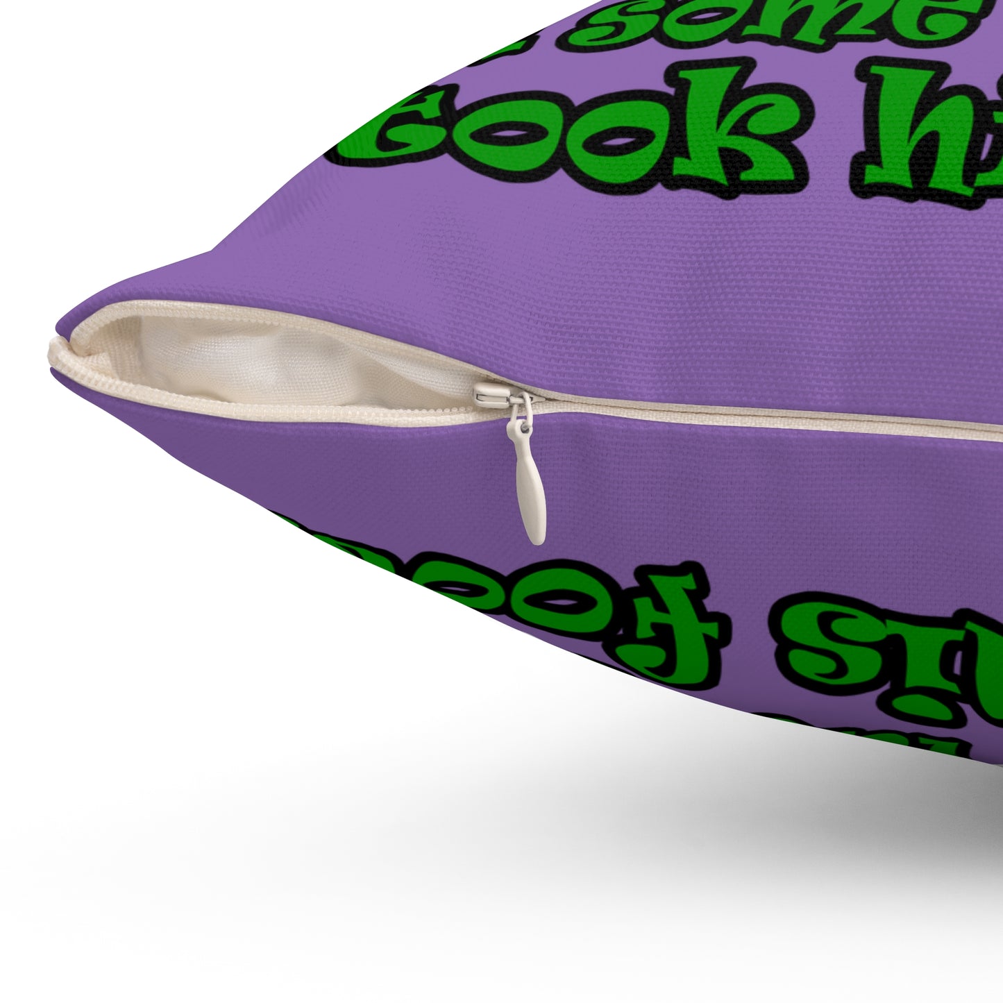 turtle race - Spun Polyester Square Pillow - (light purple)