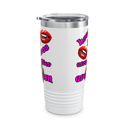 hoes b4 bros - Ringneck Tumbler, 20oz (white)