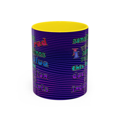 declaration of the independents - Accent Mug (purple wave)