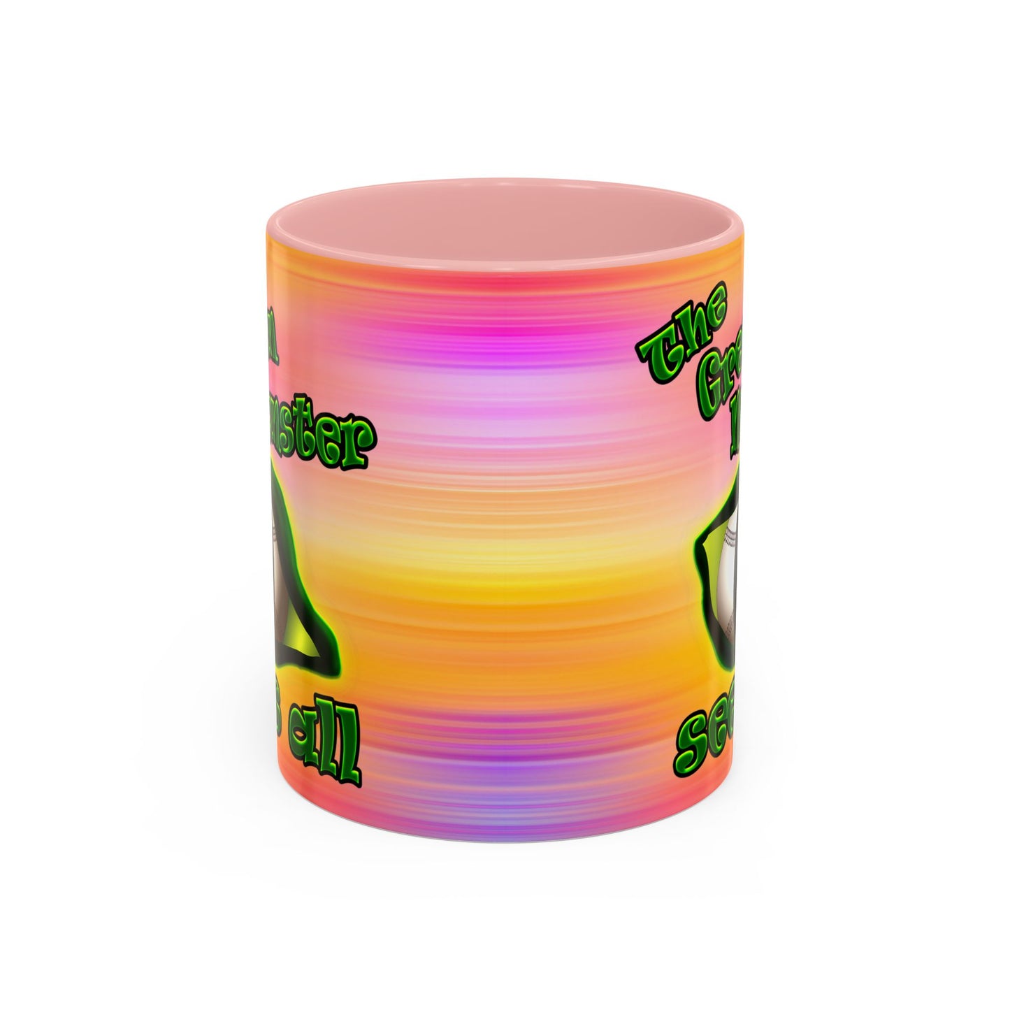 green monster - Accent Mug (color blur)