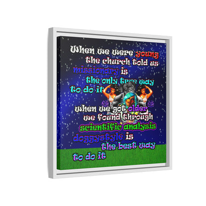 doggystyle - framed canvas art ('snoops' background)