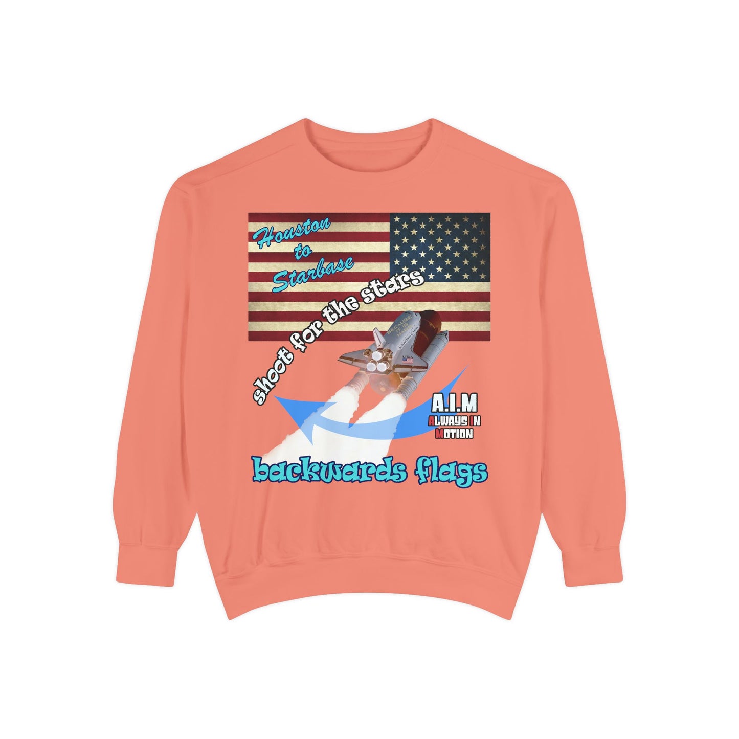 shoot for the stars - Unisex Garment-Dyed Sweatshirt