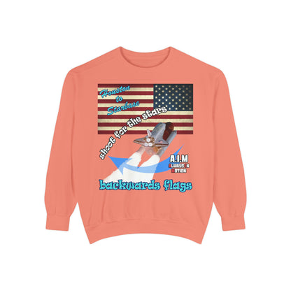 shoot for the stars - Unisex Garment-Dyed Sweatshirt