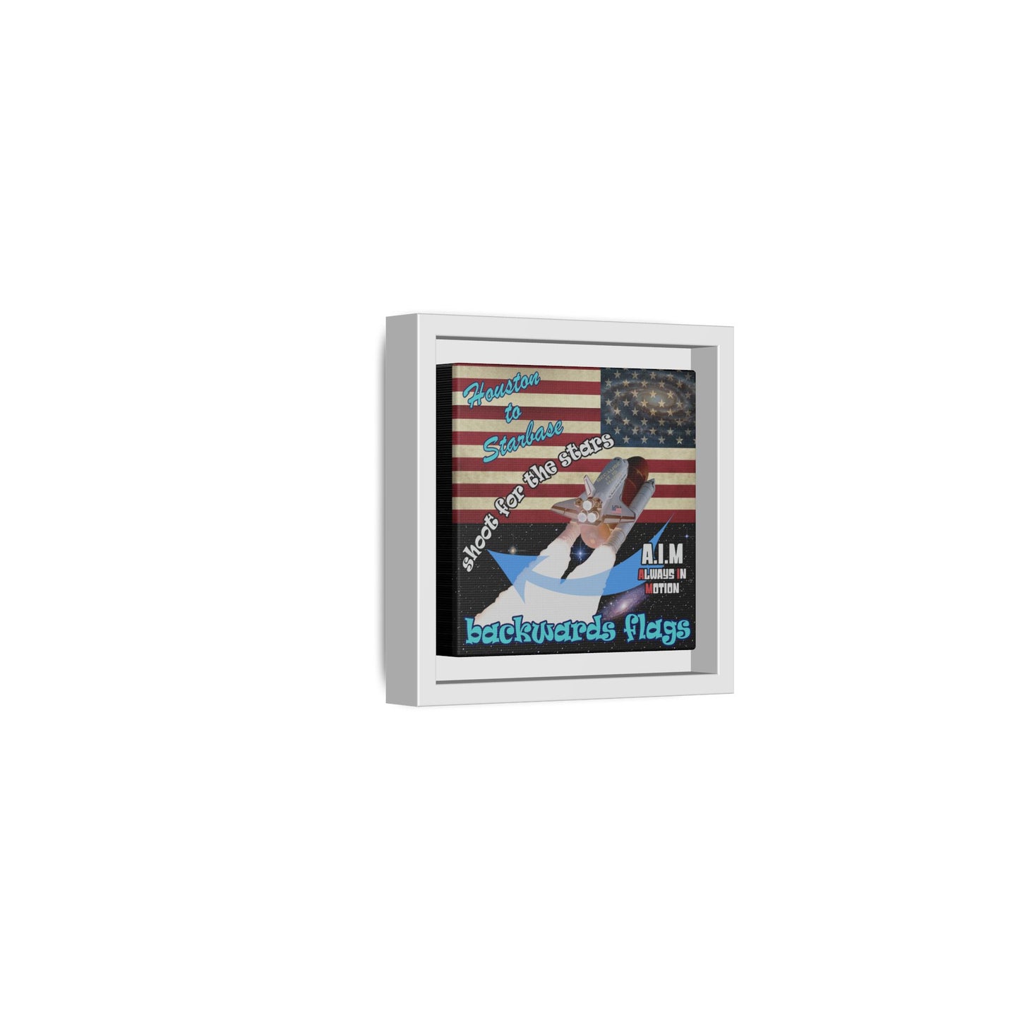 shoot for the stars - framed canvas art