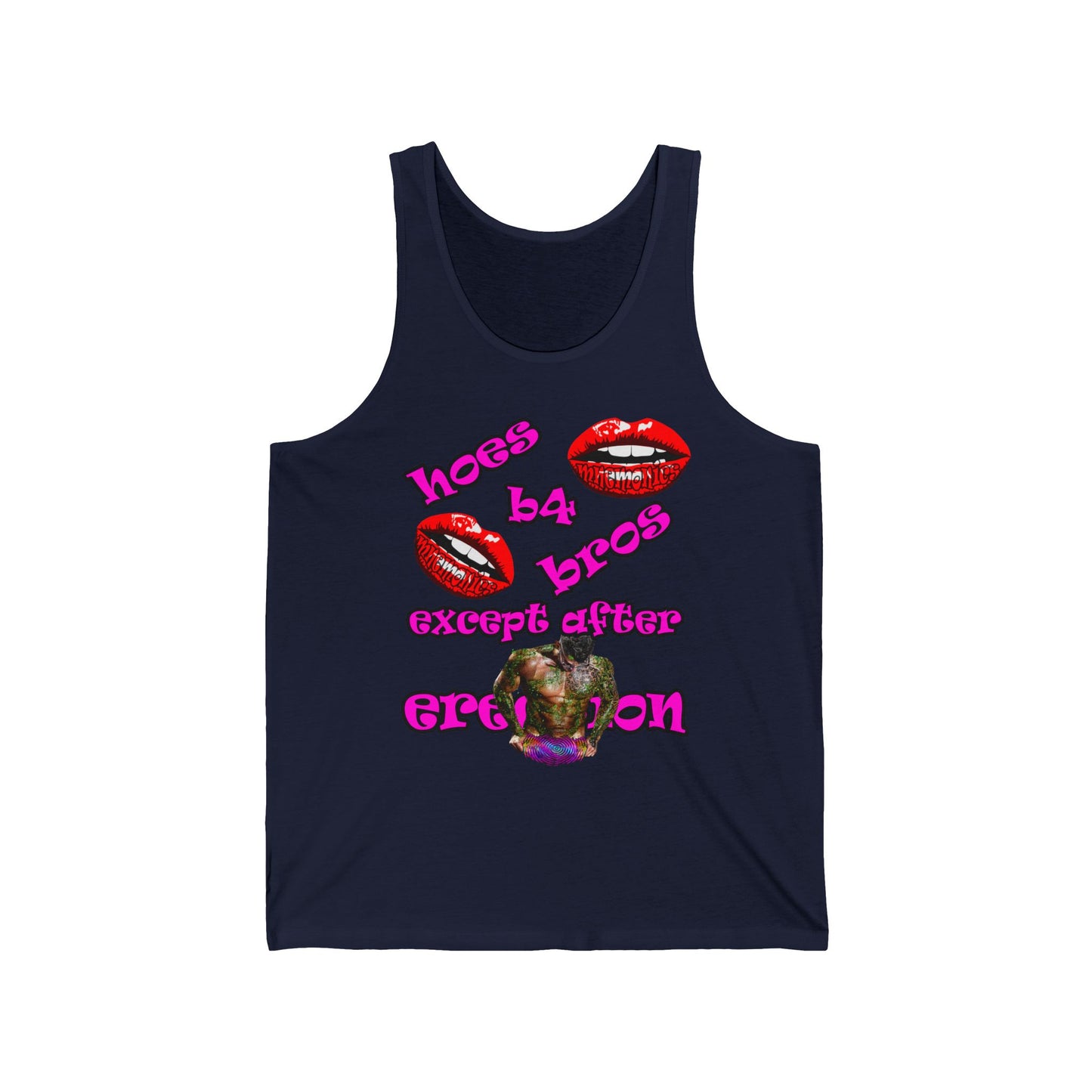 hoes b4 bros - Unisex Jersey Tank