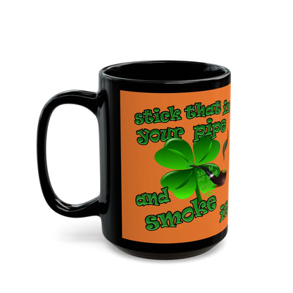 celtics logo - Black Mug (crusta)