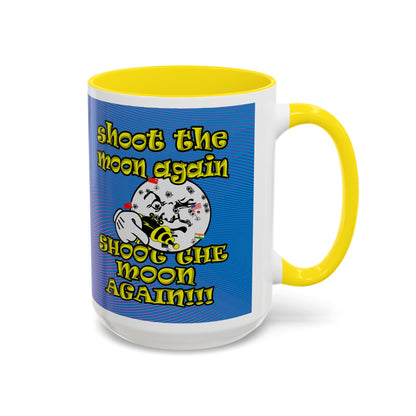 shoot the moon again - Accent Mug (light blue-purple wave)