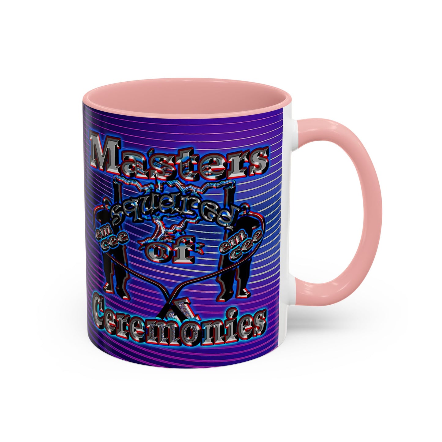 em cee squared - Accent Mug (purple wave)