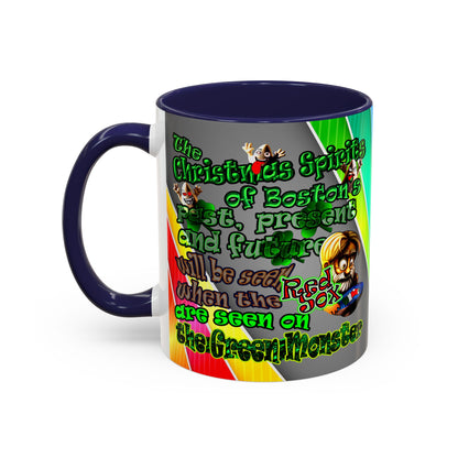 christmas spirits of boston - Accent Mug (rainbow split)
