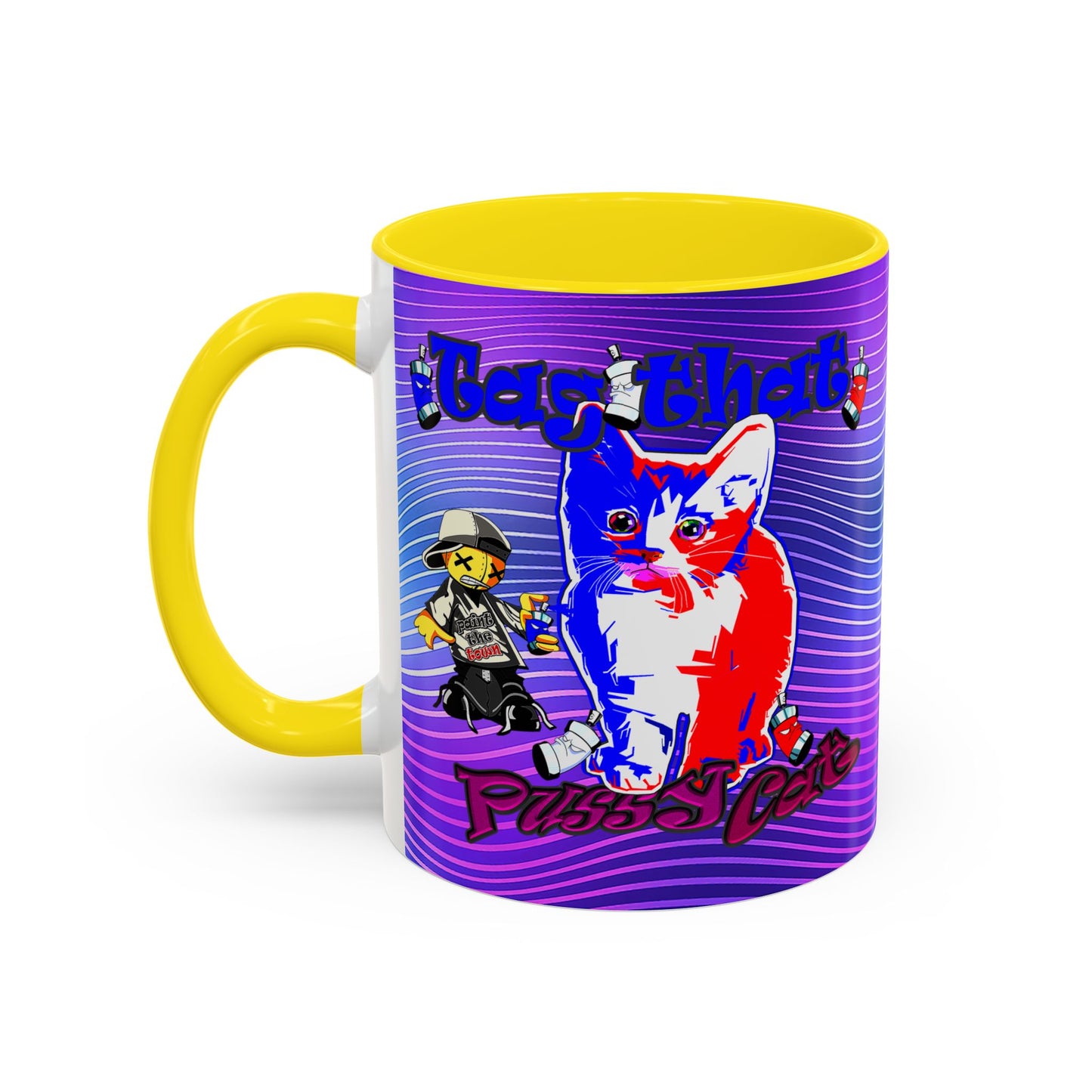 tag that - Accent Mug (purple wave)