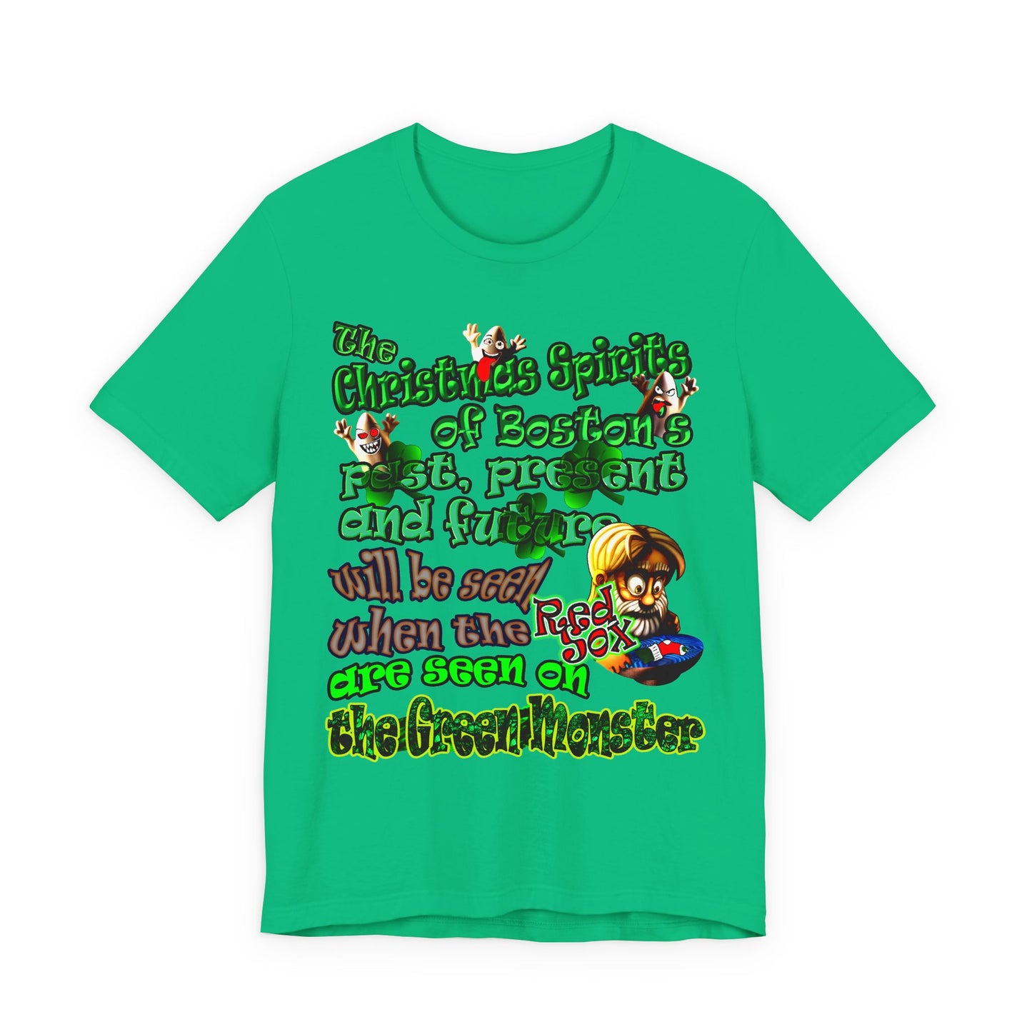 christmas spirits of boston - Unisex Jersey Short Sleeve Tee