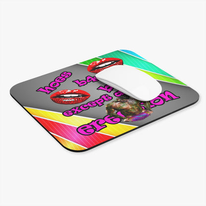 hoes b4 bros - Mouse Pad (Rectangle) (rainbow split)