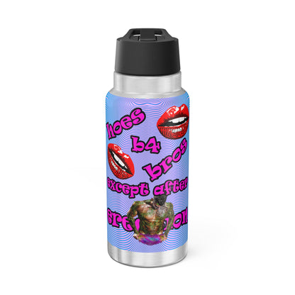 hoes b4 bros - Gator Tumbler, 32oz  (light blue-purple wave)