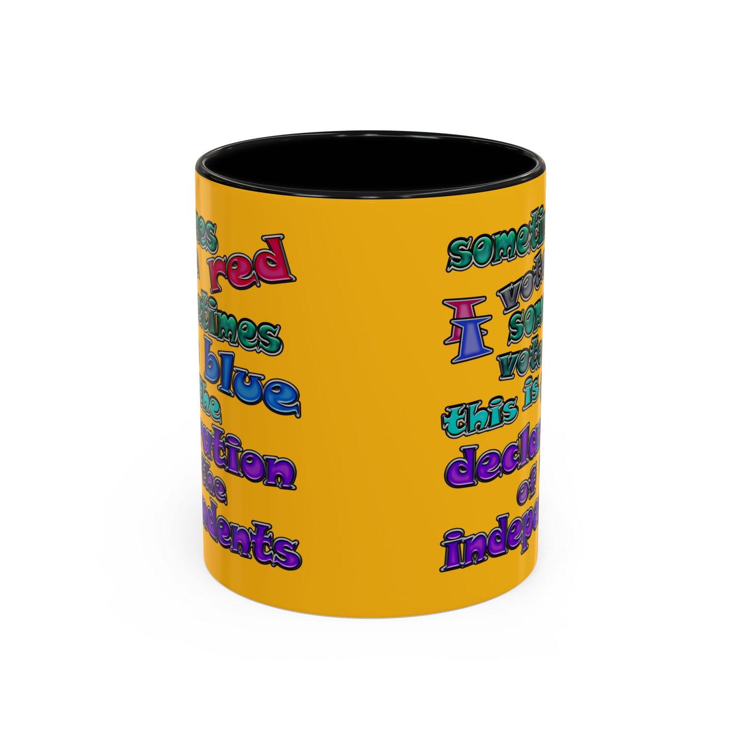 declaration of the independents - Accent Mug (yellow)