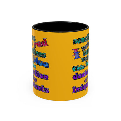 declaration of the independents - Accent Mug (yellow)