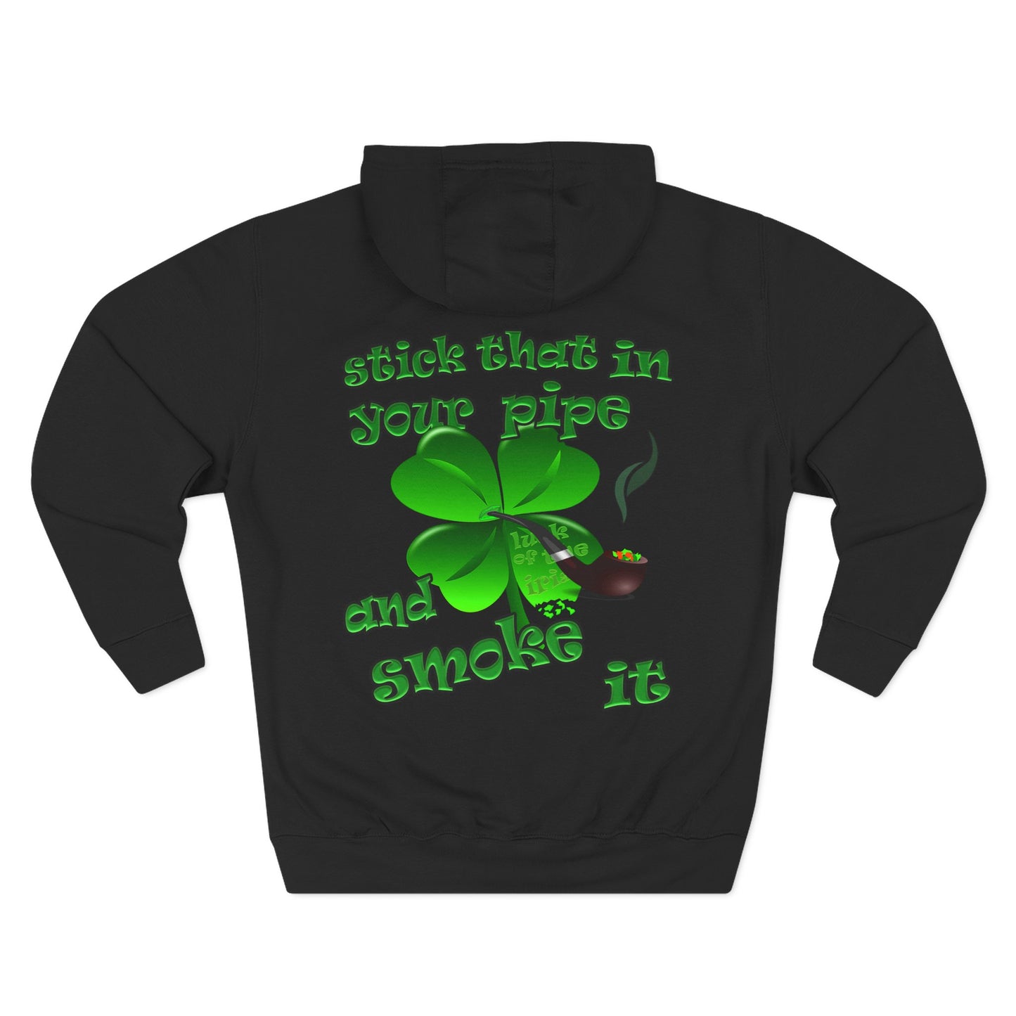 celtics logo - Three-Panel Fleece Hoodie