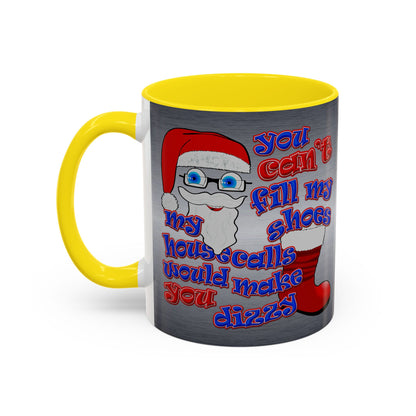 santa's shoes - Accent Mug (brushed nickel)