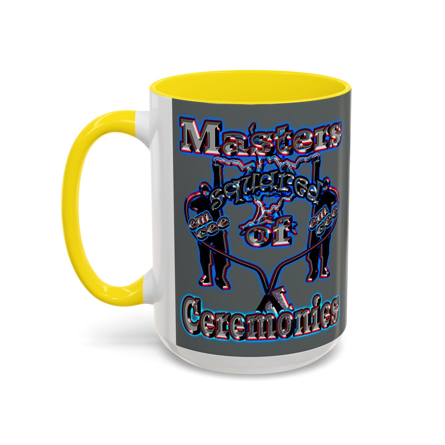 em cee squared - Accent Mug (dark grey)