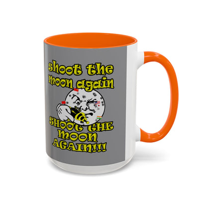shoot the moon again - Accent Mug (grey)