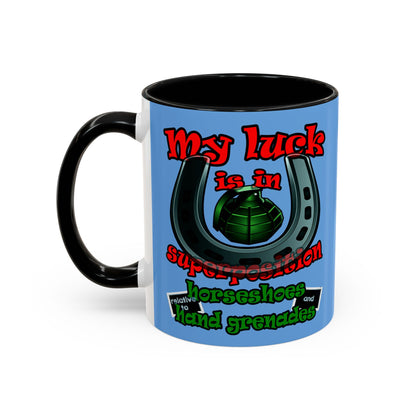 my luck - Accent Mug (light blue)