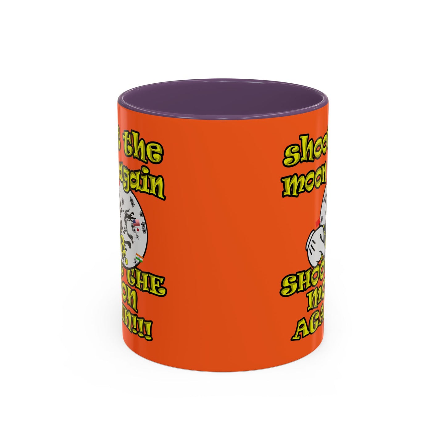 shoot the moon again - Accent Mug (orange)