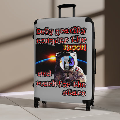 defy conquer reach - Suitcase (light grey)