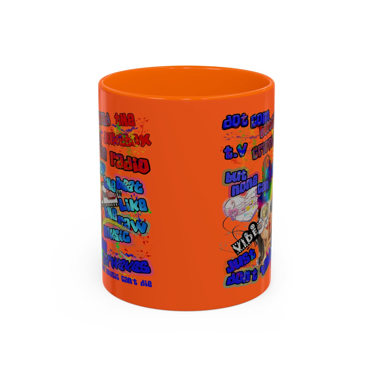drop the beat - Accent Mug (orange)