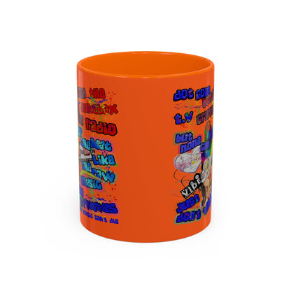 drop the beat - Accent Mug (orange)