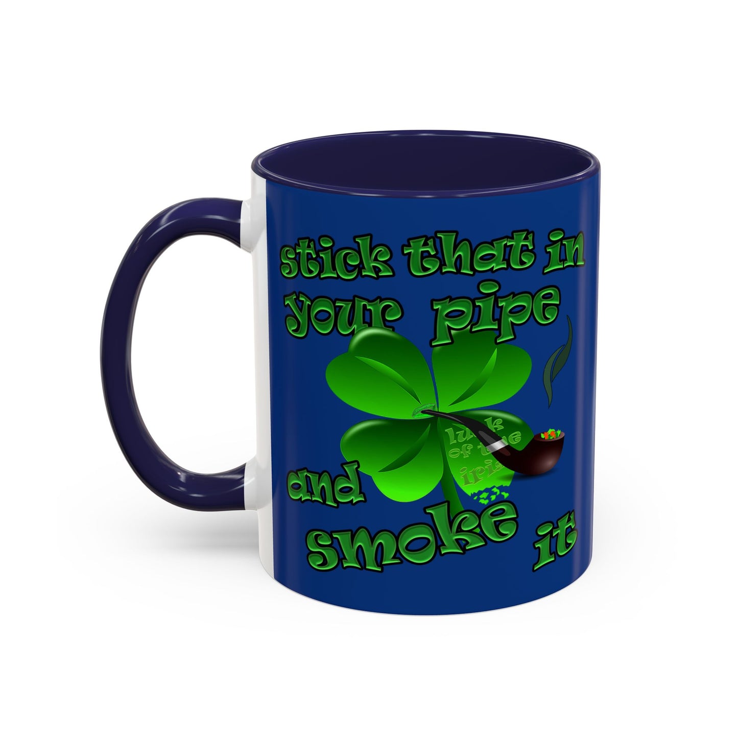 celtics logo - Accent Mug (dark blue)