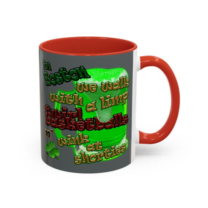 celtics logo - Accent Mug (dark grey)