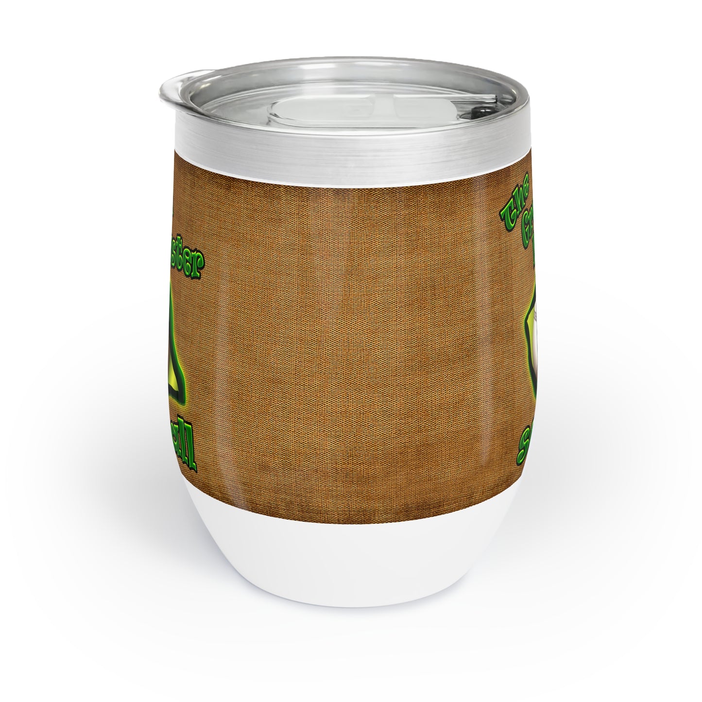 green monster - Chill Wine Tumbler (brown papyrus)