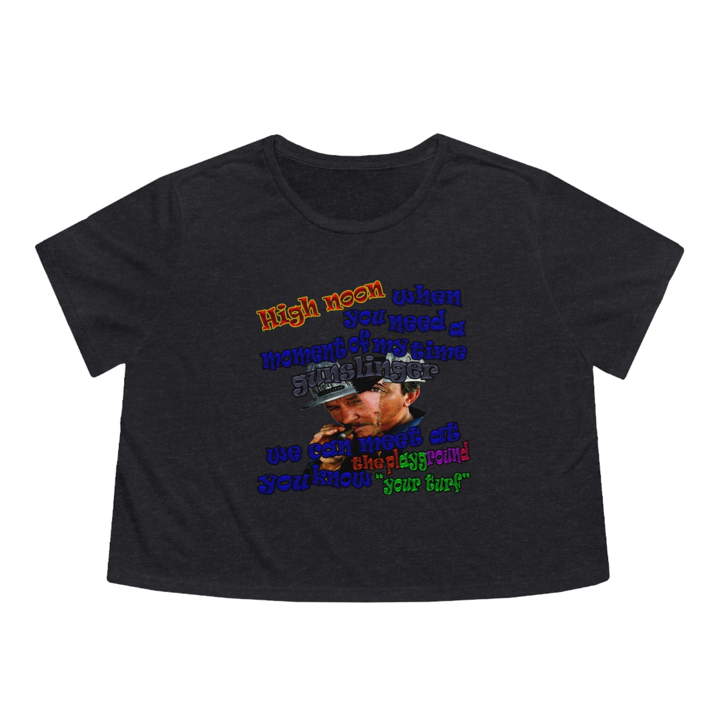 high noon - Women's Flowy Cropped Tee