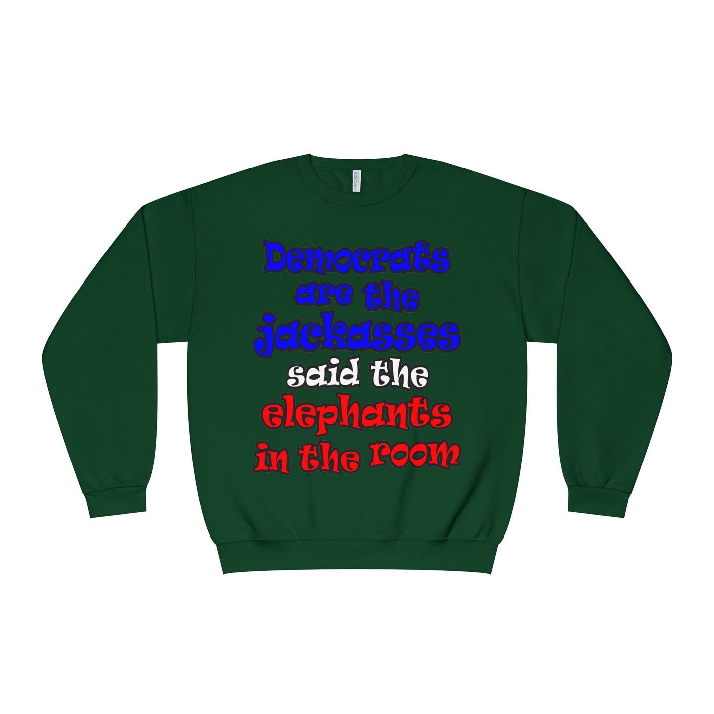 donkeys and elephants - Unisex NuBlend® Crewneck Sweatshirt