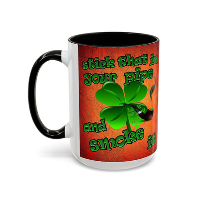 celtics logo - Accent Mug (burnt orange)