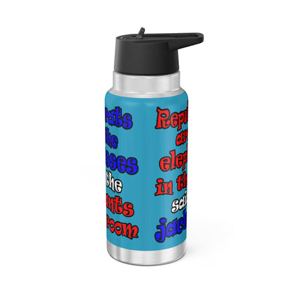 donkeys and elephants - Gator Tumbler, 32oz (turquoise)