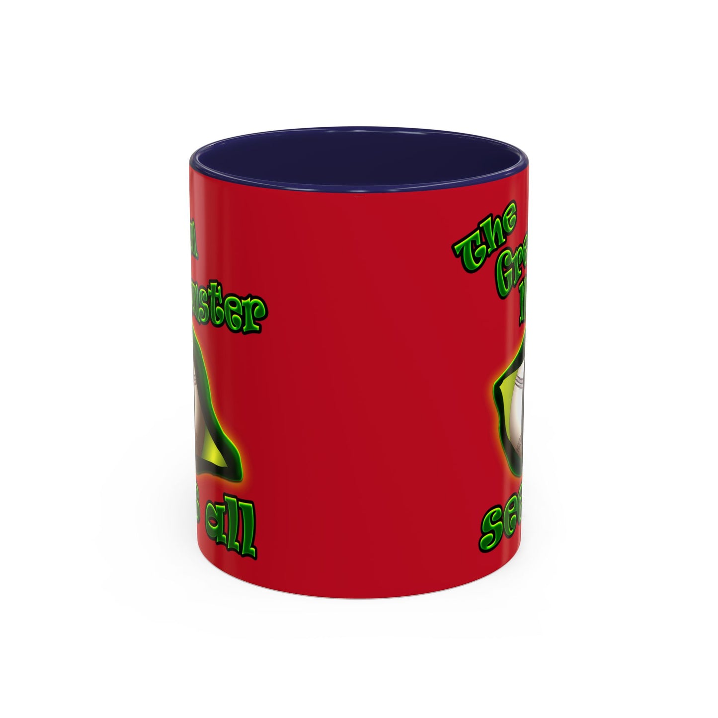green monster - Accent Mug (dark red)