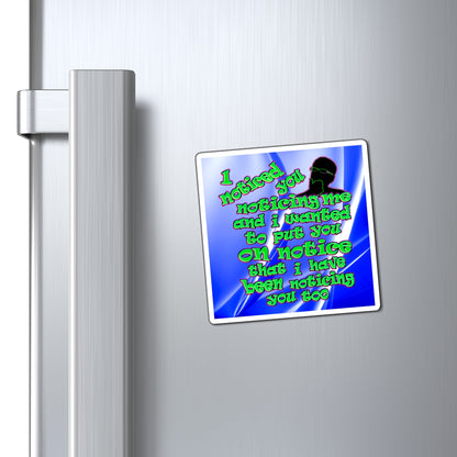 noticed you noticing - Magnets - (blue-white wave)
