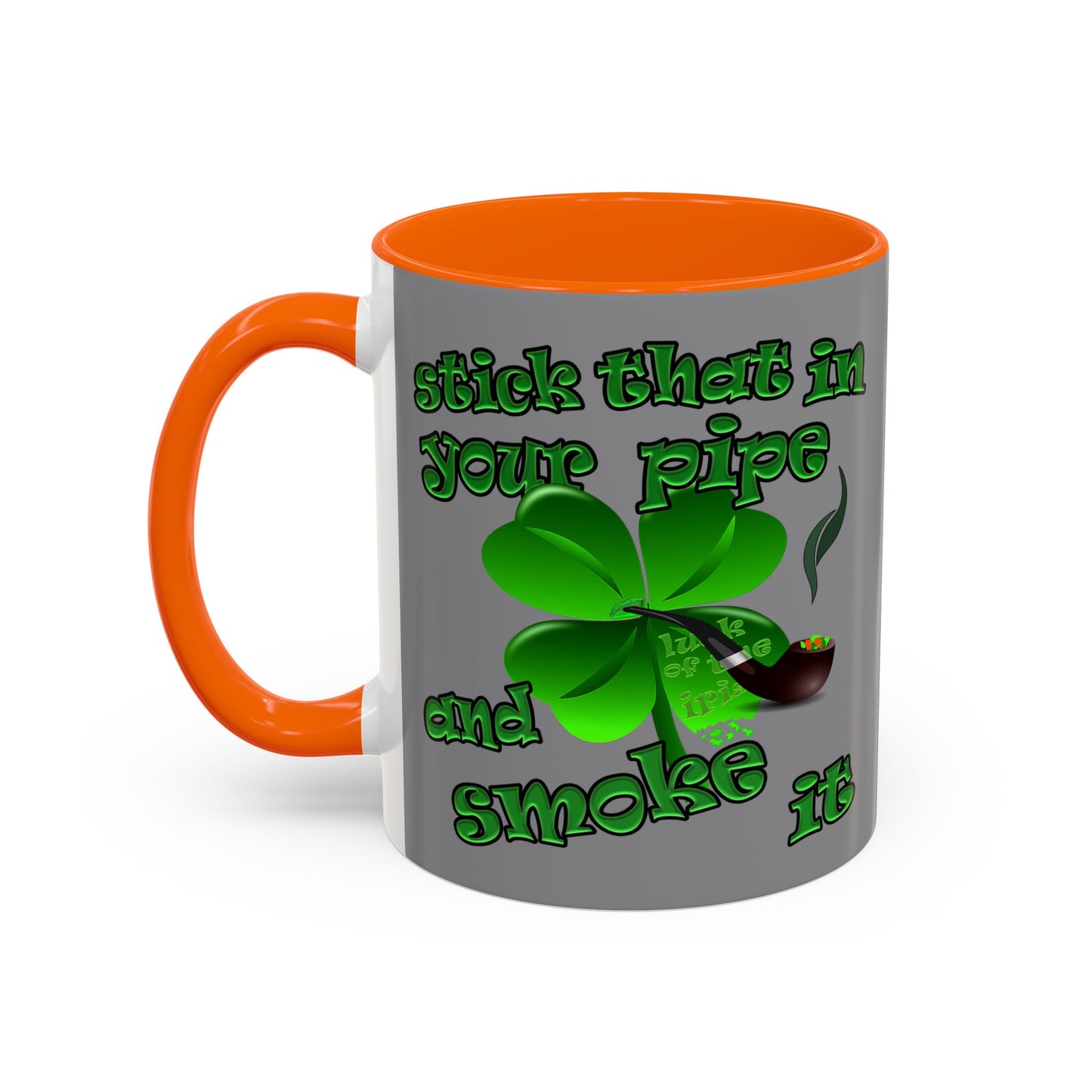 celtics logo - Accent Mug (grey)