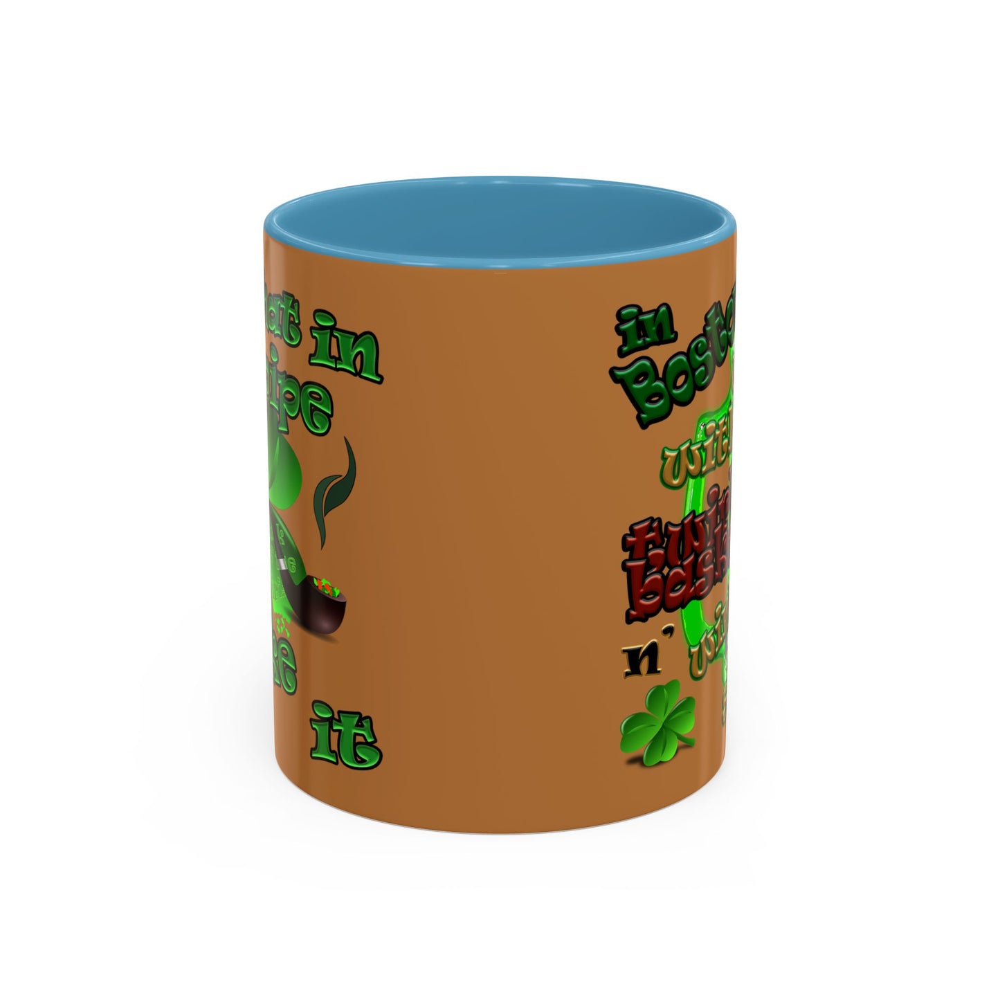 celtics logo - Accent Mug (light brown)