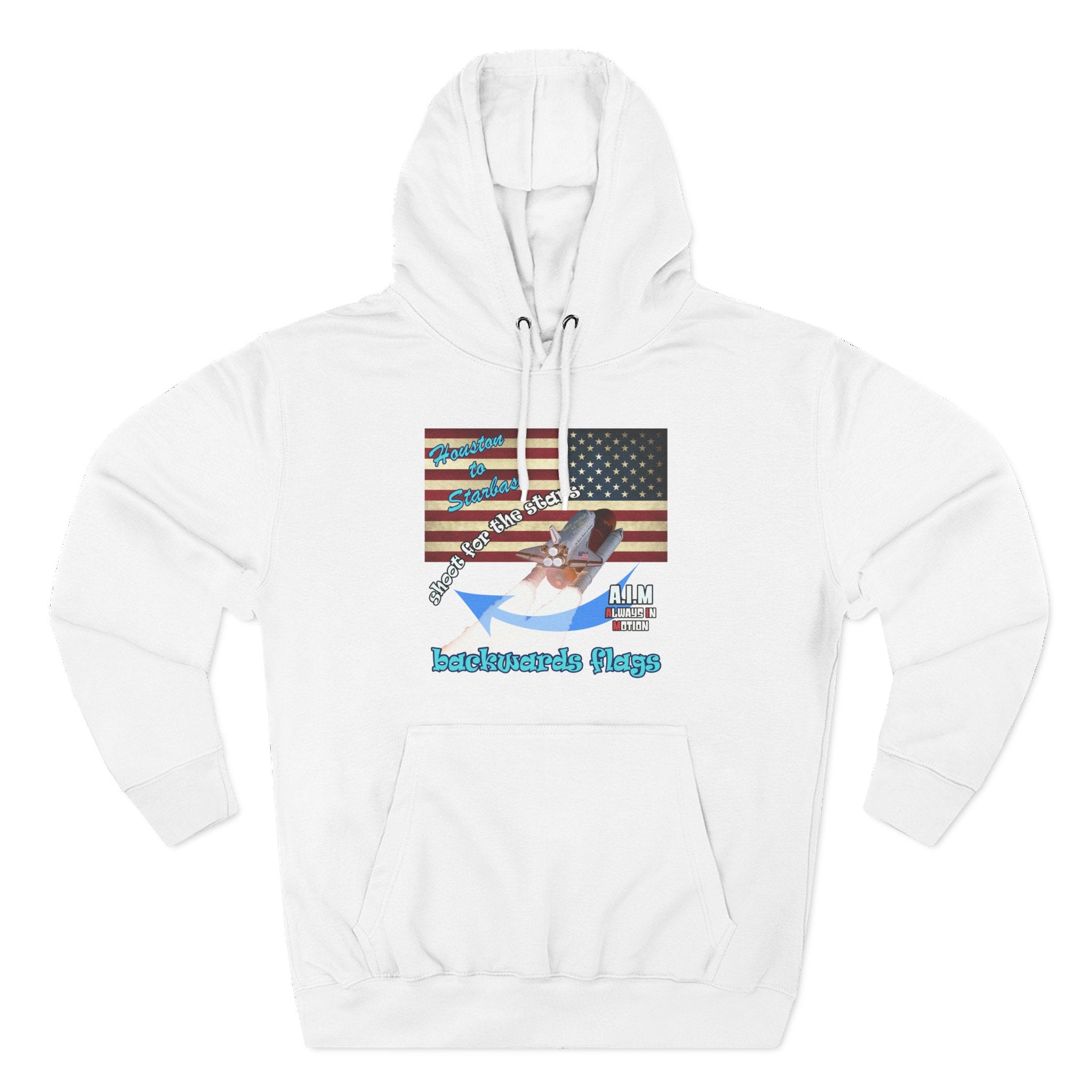 shoot for the stars - Three-Panel Fleece Hoodie