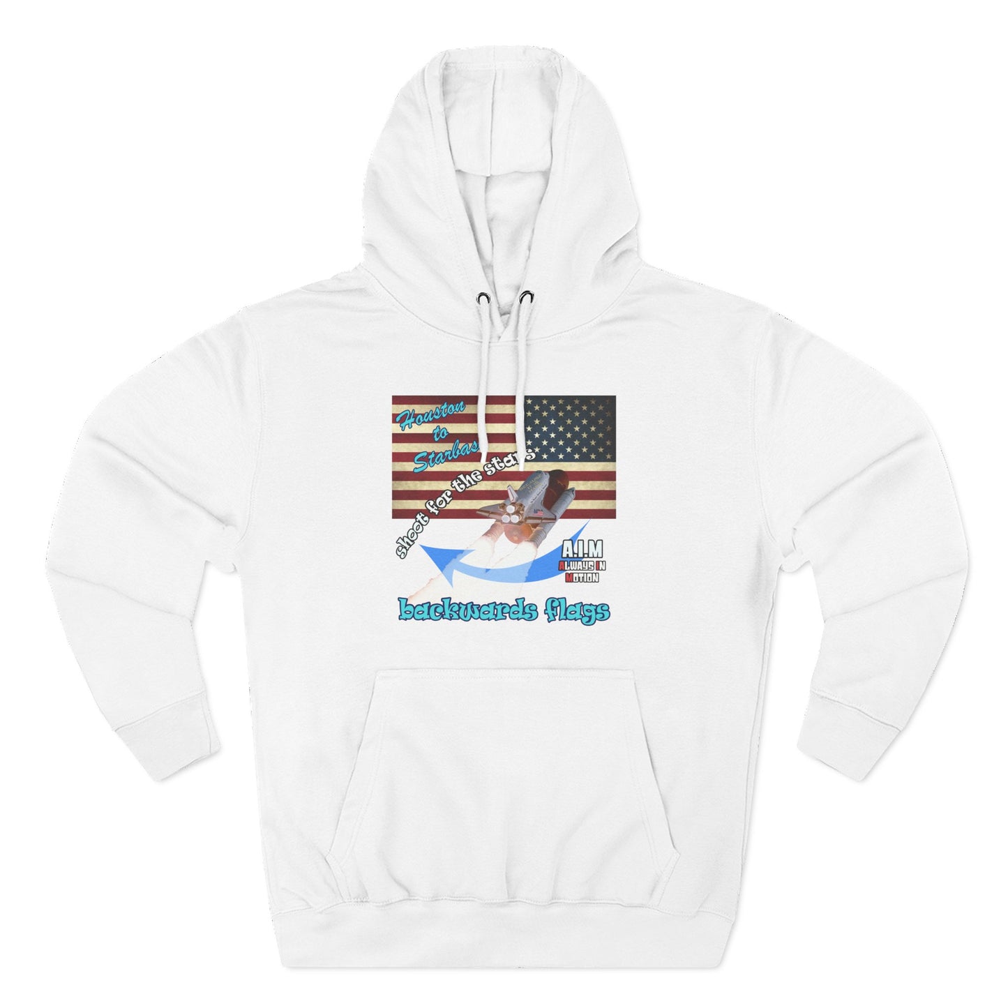 shoot for the stars - Three-Panel Fleece Hoodie